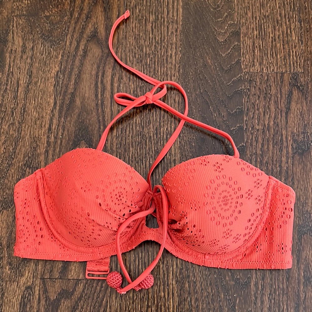 Coral bathing suit too